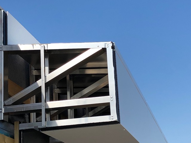 Aluminium achterconstructie luifel