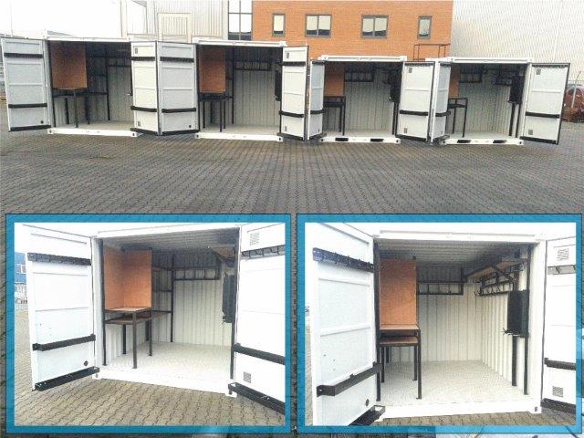 Gereedschapcontainer opslag bouwplaats materieel